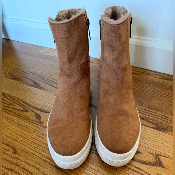 J SLIDES Brown Suede Waterprrof Lined Boots - Picture 2 of 5